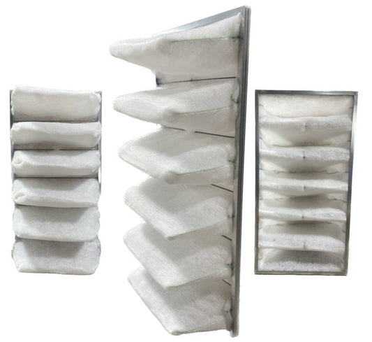23 1/4" X 47" X 8"; 6-pocket; 1" Header (4-Pack) - GFS / Blowtherm/  Global Finishing