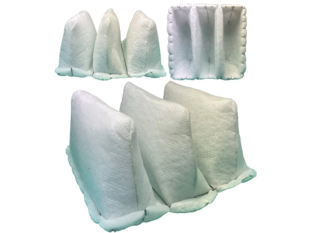 Backing Filter Pocket Cube Filter - 3 Pocket, White Polyester w/Scrim Backing – Spray ...
